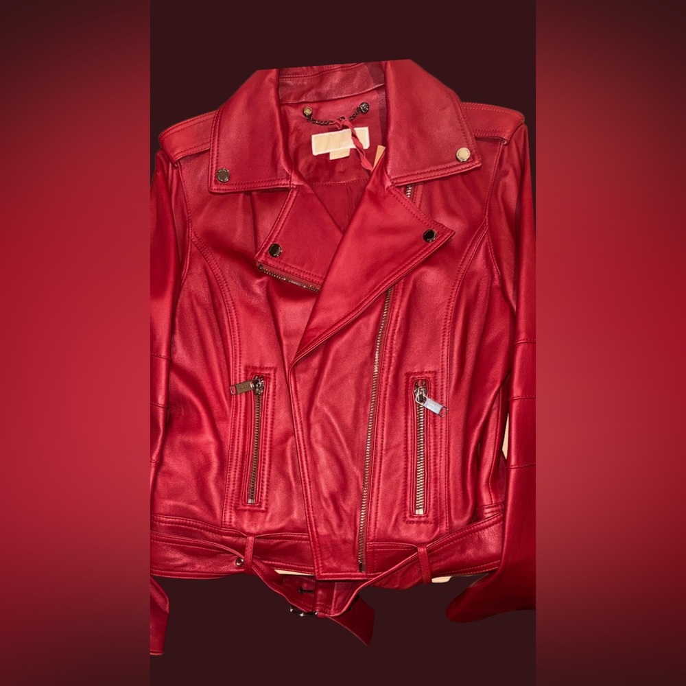 Michael Kors vintage leather biker